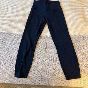 lululemon Align High-Rise Ribbed Pant 25" (Navy Size 6 Excellent Condition)